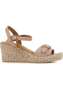 Geox D Panarea - Sandales Compensées - Nude