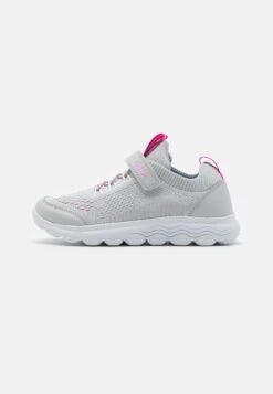 Geox J Spherica - Baskets Basses - Light Grey/Fuchsia