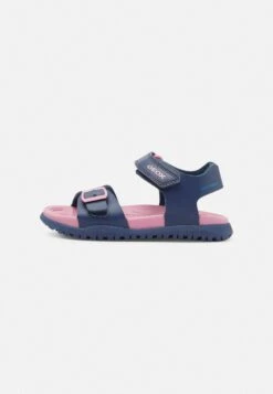 Geox Fommiex Girl - Sandales - Navy/Dark Pink
