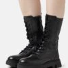Geox Vilde - Bottes À Plateau - Black