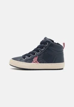 Geox Kalispera Girl - Baskets Montantes - Navy/Dark Pink