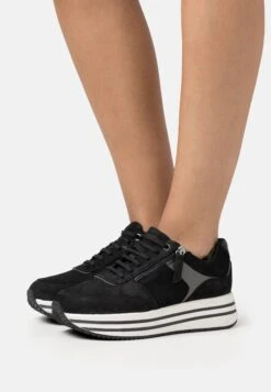 Geox Kency - Baskets Basses - Black/Gun