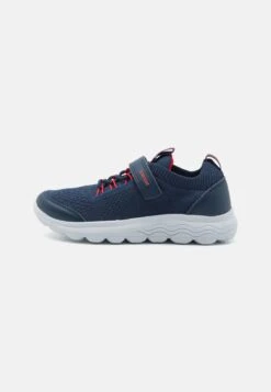 Geox J Spherica Unisex - Baskets Basses - Navy/Red