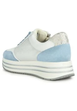 Geox 74 Kency - Baskets Basses - White/Light Sky -Geox 37253c9f4d8e463292e7f6ee39d112fe