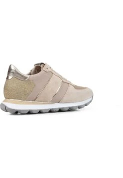 Geox D Spherica Vseries - Baskets Basses - Light Taupe Light Gold -Geox 38928a82420d428ca518e1a5219eca5d