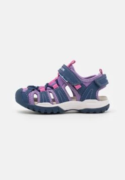 Geox Borealis Girl - Sandales De Randonnée - Navy/Lilac