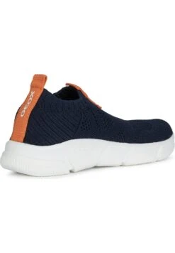 Geox Unisex J Aril - Mocassins - Dark Blue/Orange -Geox 3c01093c19314d4c8923f3b776a7c1d0