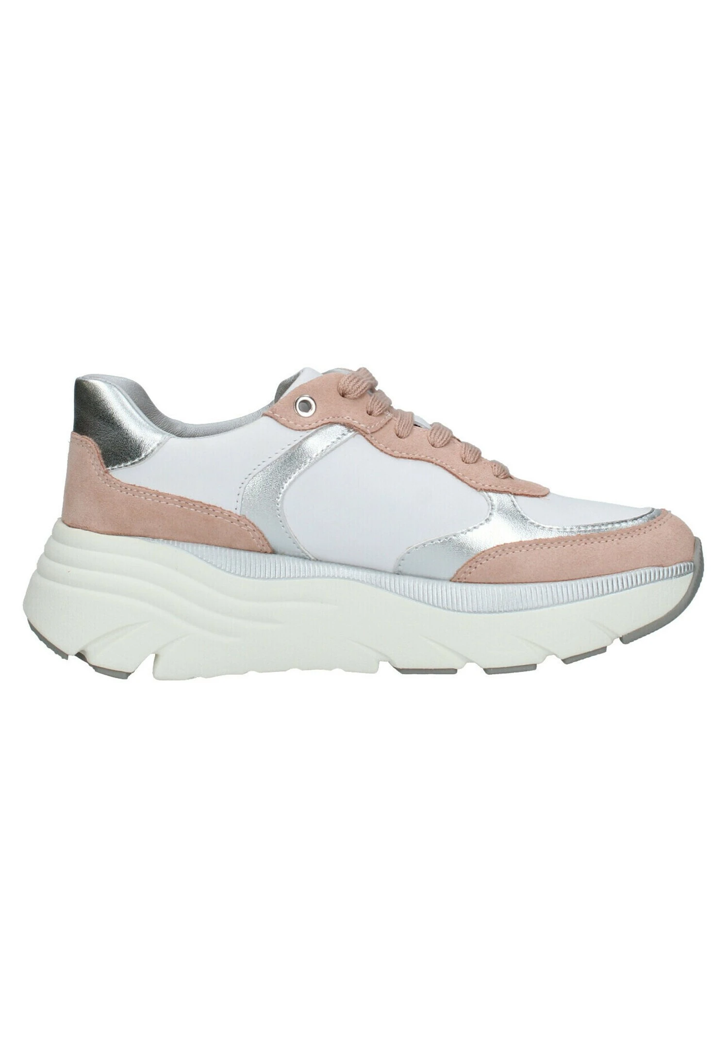Geox D35Ufa - Baskets Basses - Bianco Nude 4 Geox D35Ufa - Baskets Basses - Bianco Nude – Image 4