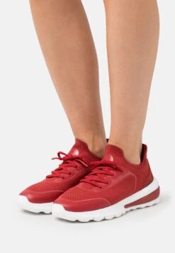 Geox D Spherica Actif - Baskets Basses - Dark Red