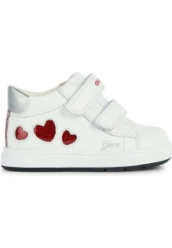 Geox B Biglia - Baskets Basses - White Red