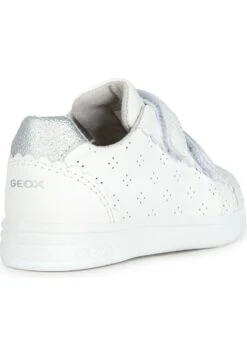 Geox B Djrock Girl - Chaussures Premiers Pas - White Silver -Geox 4d7c3ec19ca54bd0952011b0d044103a