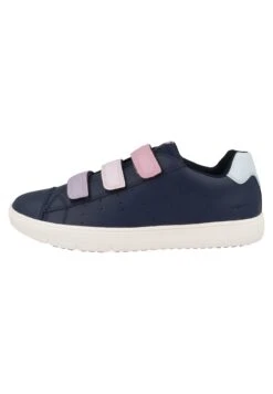 Geox J Silenex G B - Baskets Basses - Navy/Rose