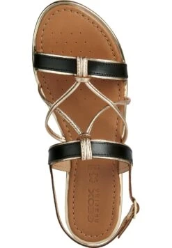 Geox D Sozy Plus - Sandales - Black Light Gold -Geox 593dab86bff446fca46d0314a65d3a46