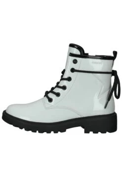 Geox Bottines À Lacets - White Black