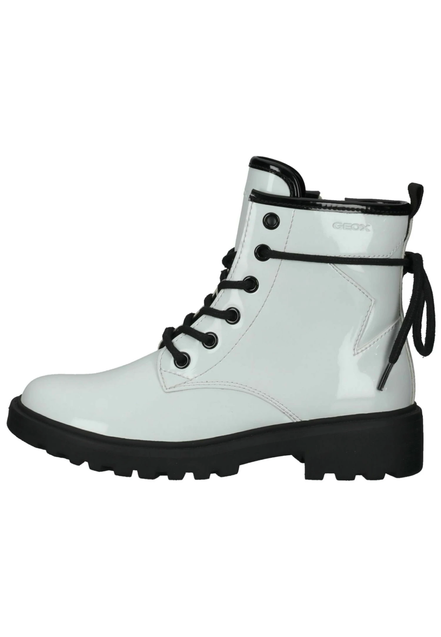 Geox Bottines À Lacets - White Black 1 Geox Bottines À Lacets - White Black