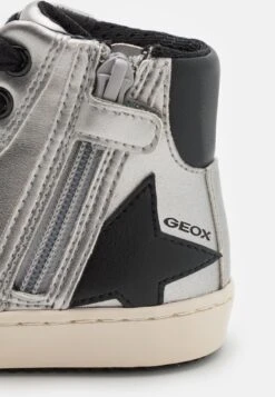 Geox Kalispera Girl - Baskets Montantes - Dark Silver/Black -Geox 6090a22784b1404abbafd79819ee4a52