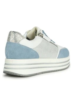 Geox 74 Kency - Baskets Basses - White/Light Sky -Geox 626df7828a3d4dc294660b183fa64c61