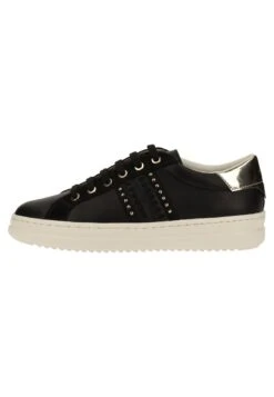 Geox Baskets Basses - Black/Lt Gold