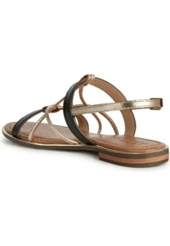 Geox D Sozy Plus - Sandales - Black Light Gold -Geox 806336cf37cb4bec9417fbad5a40f883