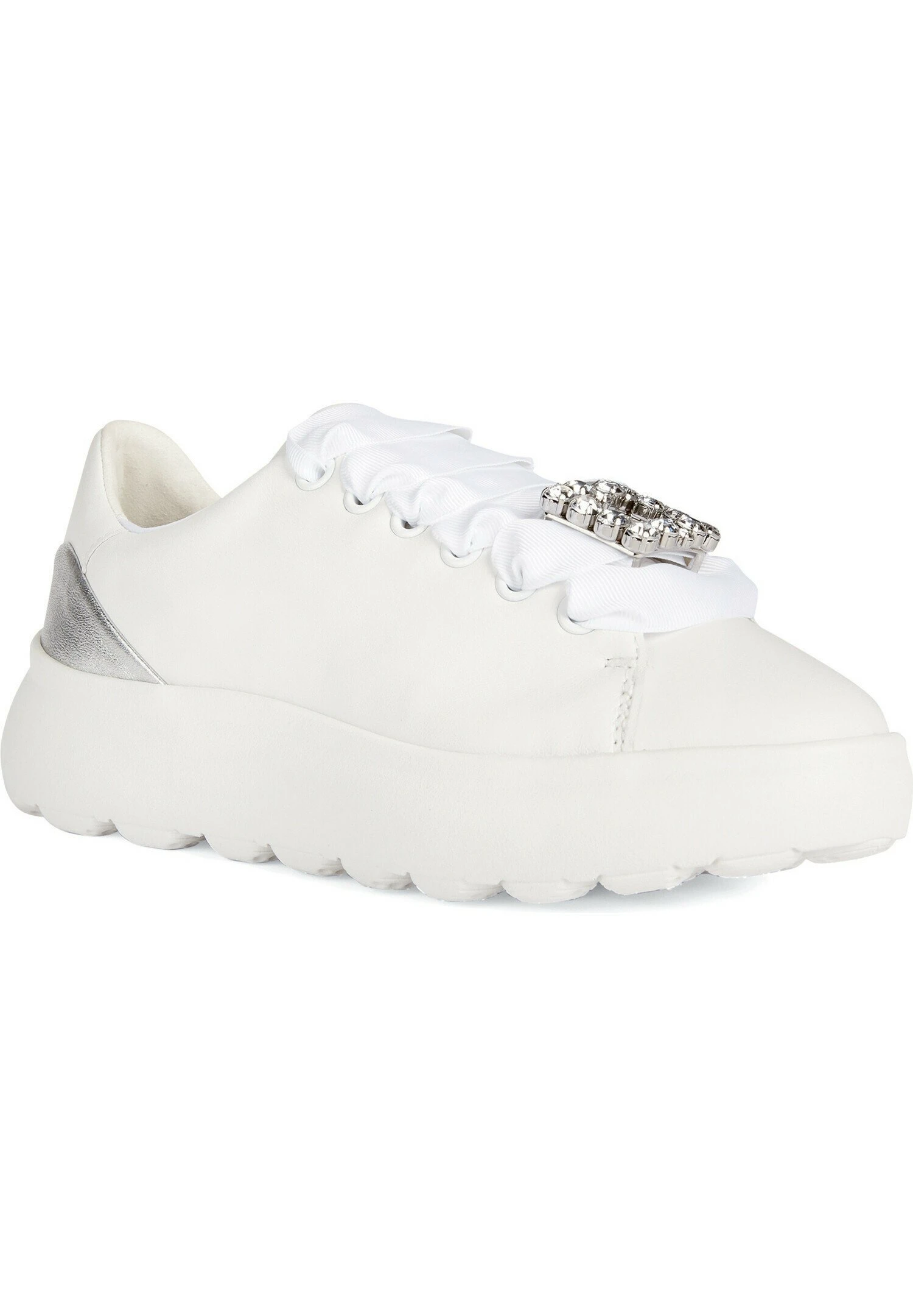 Geox D Spherica - Baskets Basses - White Silver 2 Geox D Spherica - Baskets Basses - White Silver – Image 2