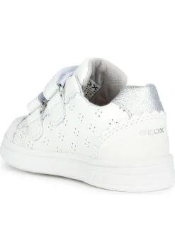 Geox B Djrock Girl - Chaussures Premiers Pas - White Silver -Geox 864c2a25645142ad802010e03daa599c
