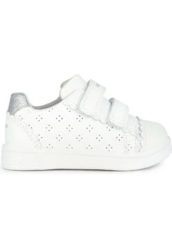 Geox B Djrock Girl - Chaussures Premiers Pas - White Silver