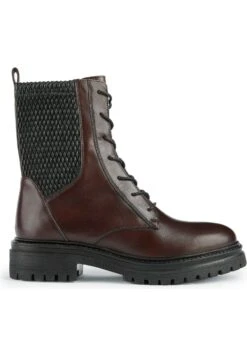 Geox D Iridea - Bottines À Plateau - Bordeaux Black