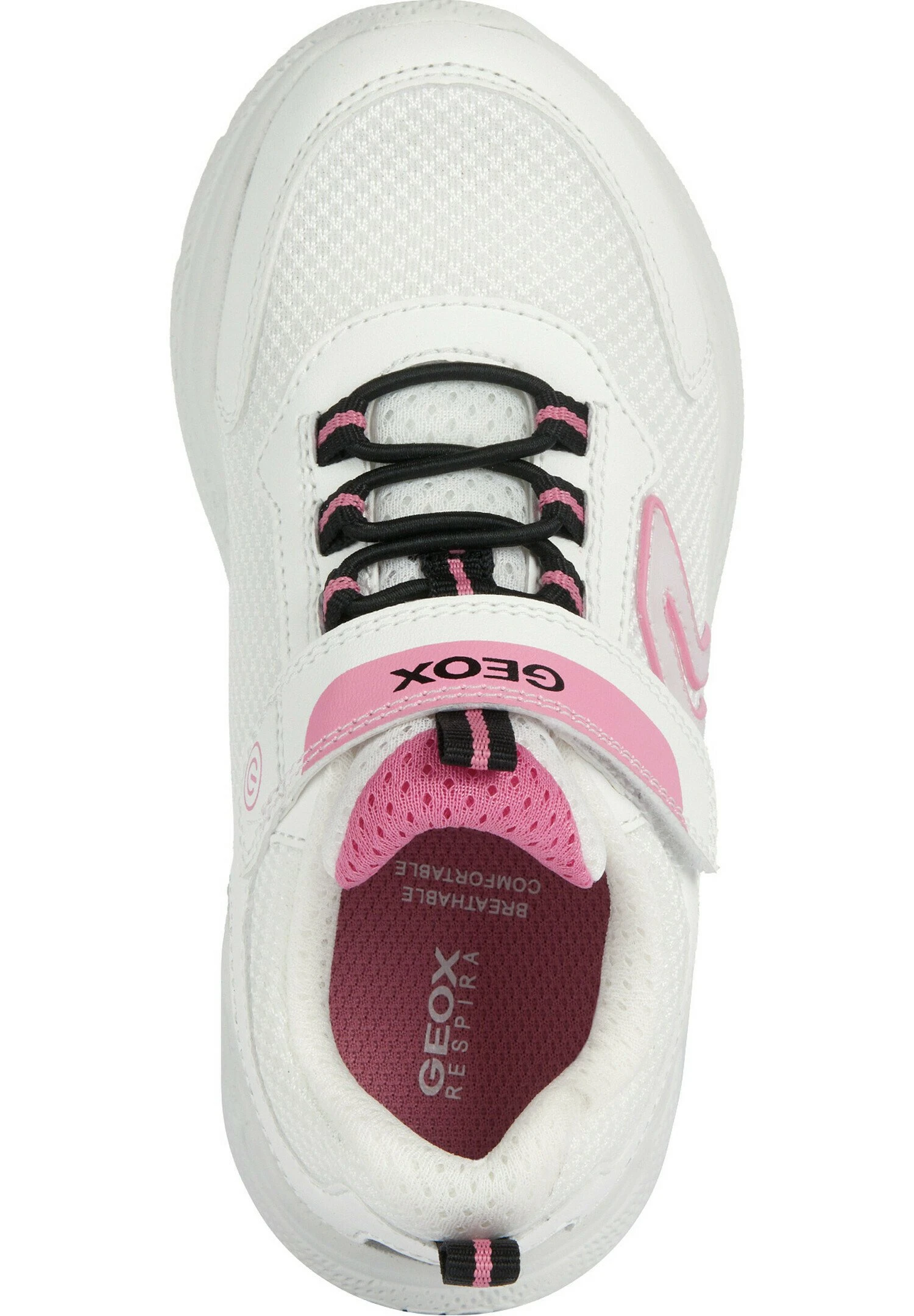 Geox Low Sprintye - Chaussures Premiers Pas - White/Fuchsia 3 Geox Low Sprintye - Chaussures Premiers Pas - White/Fuchsia – Image 3