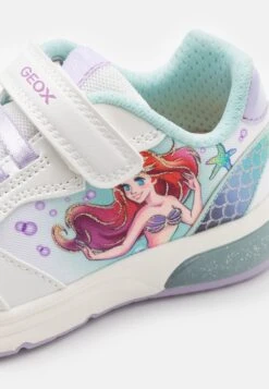 Geox Little Mermaid Ariel Spaceclub Girl Lights - Baskets Basses - White/Watersea -Geox a408e25cee5b48358f0d00eeea7f20ca