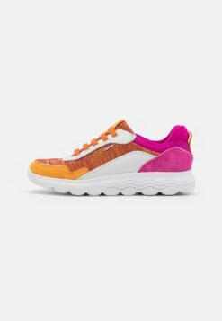 Geox Spherica - Baskets Basses - Orange/Fuchsia
