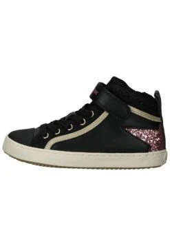 Geox Baskets Montantes - Black Dk/Pink