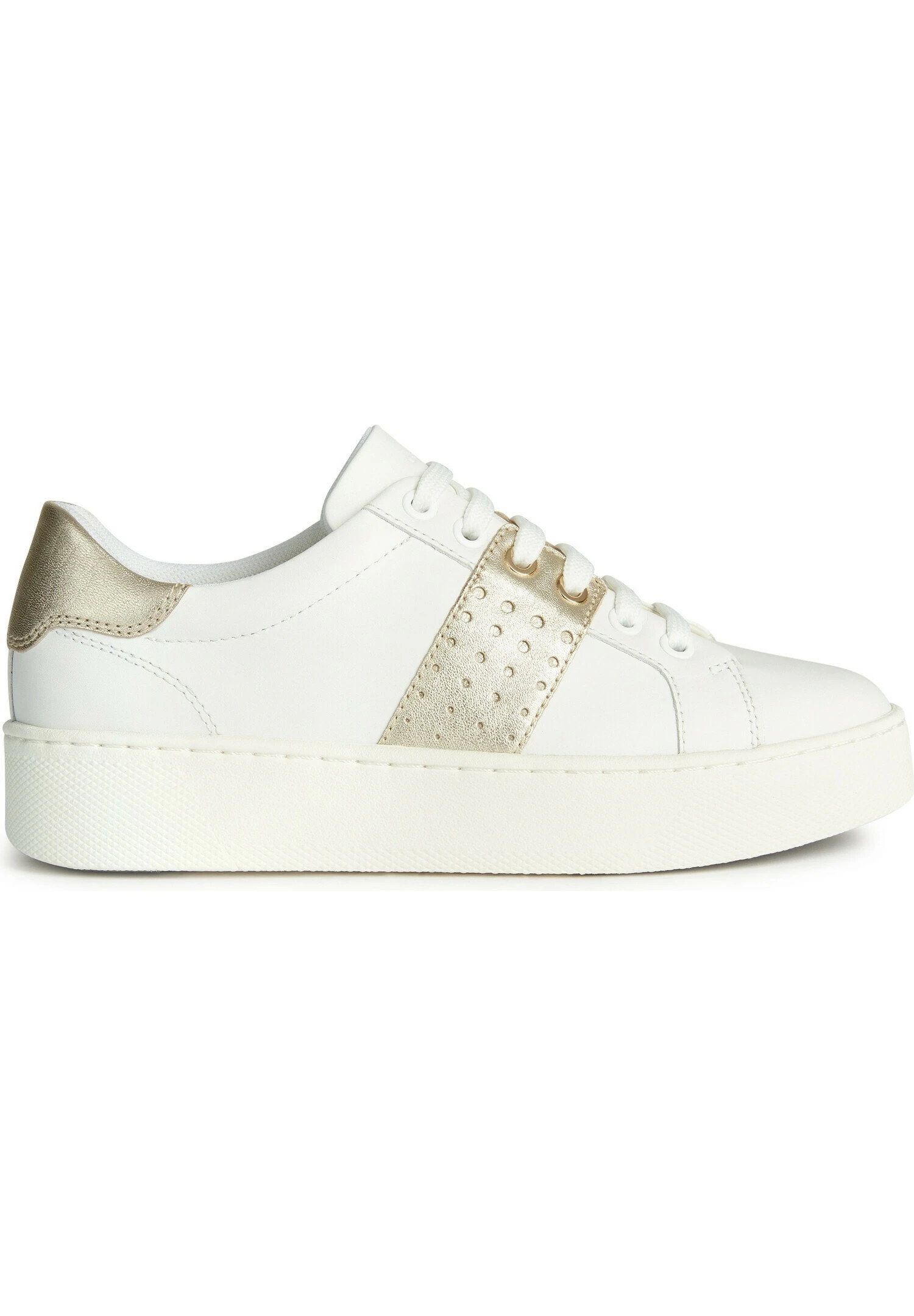 Geox D Skyely - Baskets Basses - White Gold 1 Geox D Skyely - Baskets Basses - White Gold