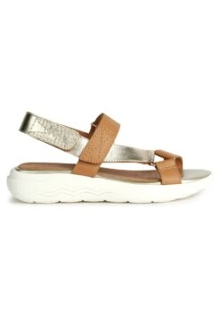 Geox D Spherica Ec5W - Sandales À Plateforme - Camel/Light Gold