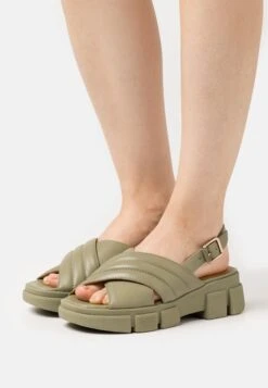 Geox Lisbona - Sandales À Plateforme - Pistachio