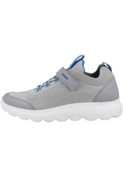 Geox J Spherica Unisex - Baskets Basses - Grey / Light Blue