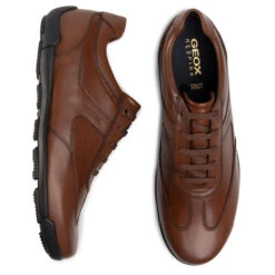 Chaussures Basses Geox U Edgware A U023BA 043BC C6001 Cognac -Geox chaussures basses geox u edgware a u023ba 043bc c6001 cognac 4