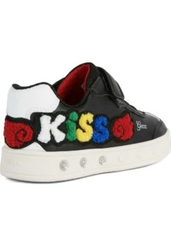 Geox J Skylin - Baskets Basses - Black Red -Geox d4fbc530ef3442c586b116da86d5f047