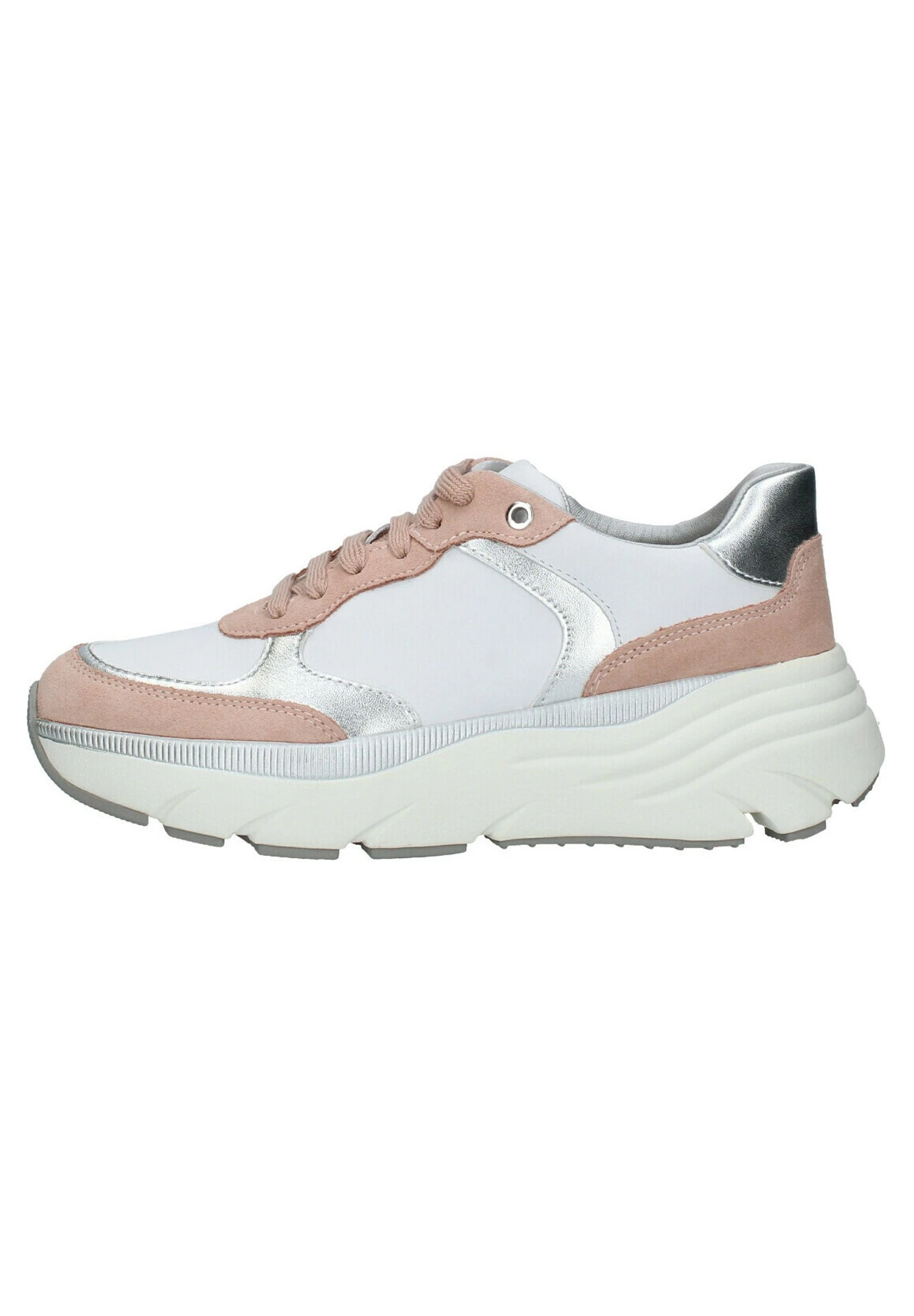 Geox D35Ufa - Baskets Basses - Bianco Nude 1 Geox D35Ufa - Baskets Basses - Bianco Nude