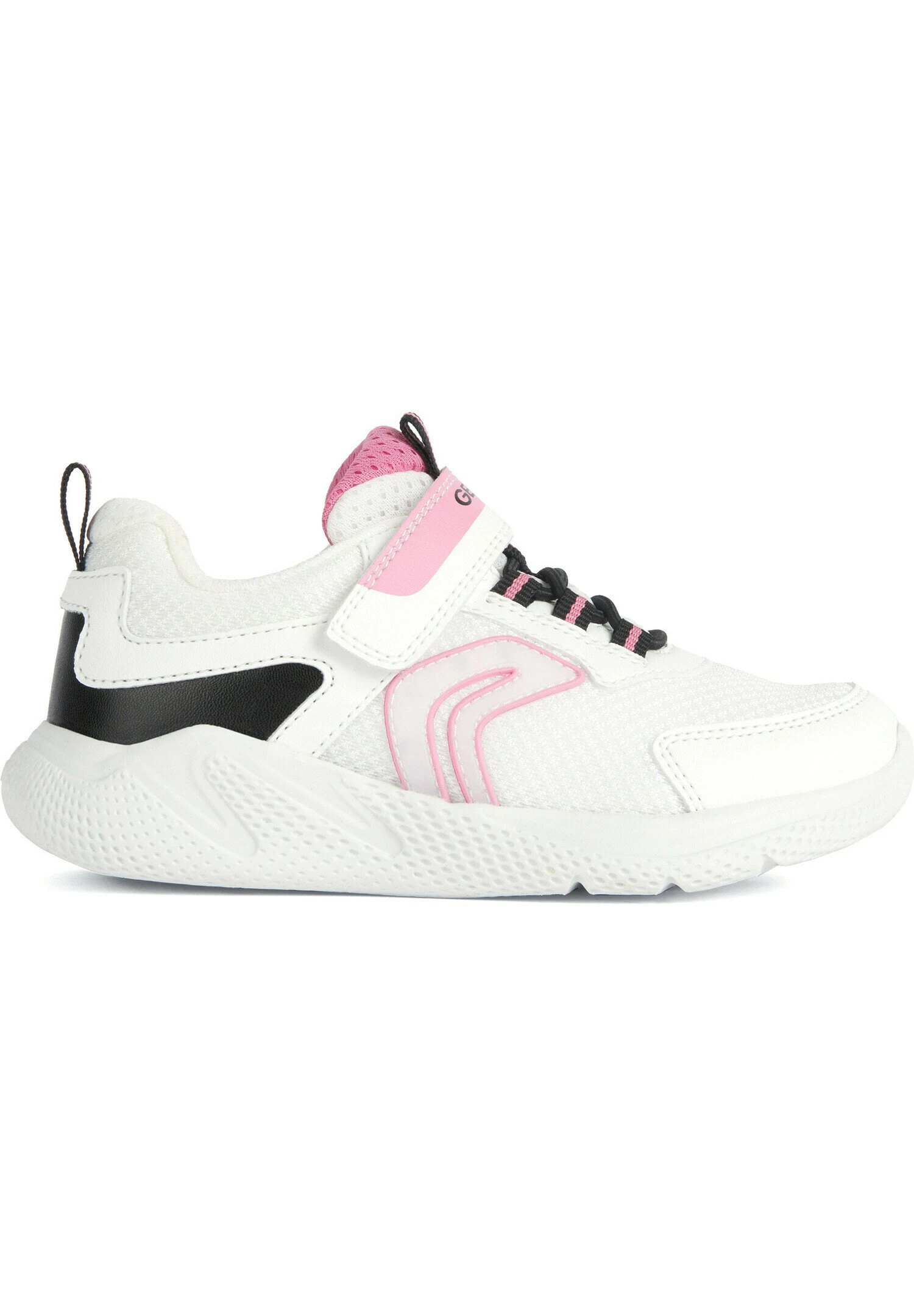 Geox Low Sprintye - Chaussures Premiers Pas - White/Fuchsia 1 Geox Low Sprintye - Chaussures Premiers Pas - White/Fuchsia