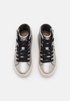 Geox Kalispera Girl - Baskets Montantes - Dark Silver/Black -Geox e4cfa2b2226447dcbf417bf51222ee09