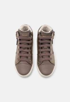 Geox Gisli Girl Warm - Baskets Montantes - Smoke Grey/Gold -Geox eb25e61e3cd743a2a0f882364a21a03d