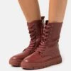Geox Isotte - Bottes À Plateau - Mahogany