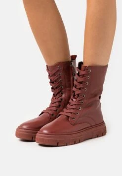 Geox Isotte - Bottes À Plateau - Mahogany