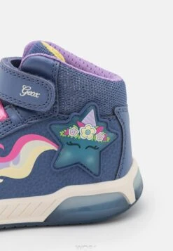 Geox Inek Girl Light Up - Baskets Montantes - Avio/Fuchsia -Geox f42df3cfee2b4a278e0c90450f88d91b