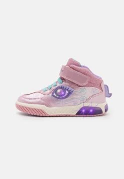 Geox Inek Girl Light Up - Baskets Montantes - Pink/Lilac