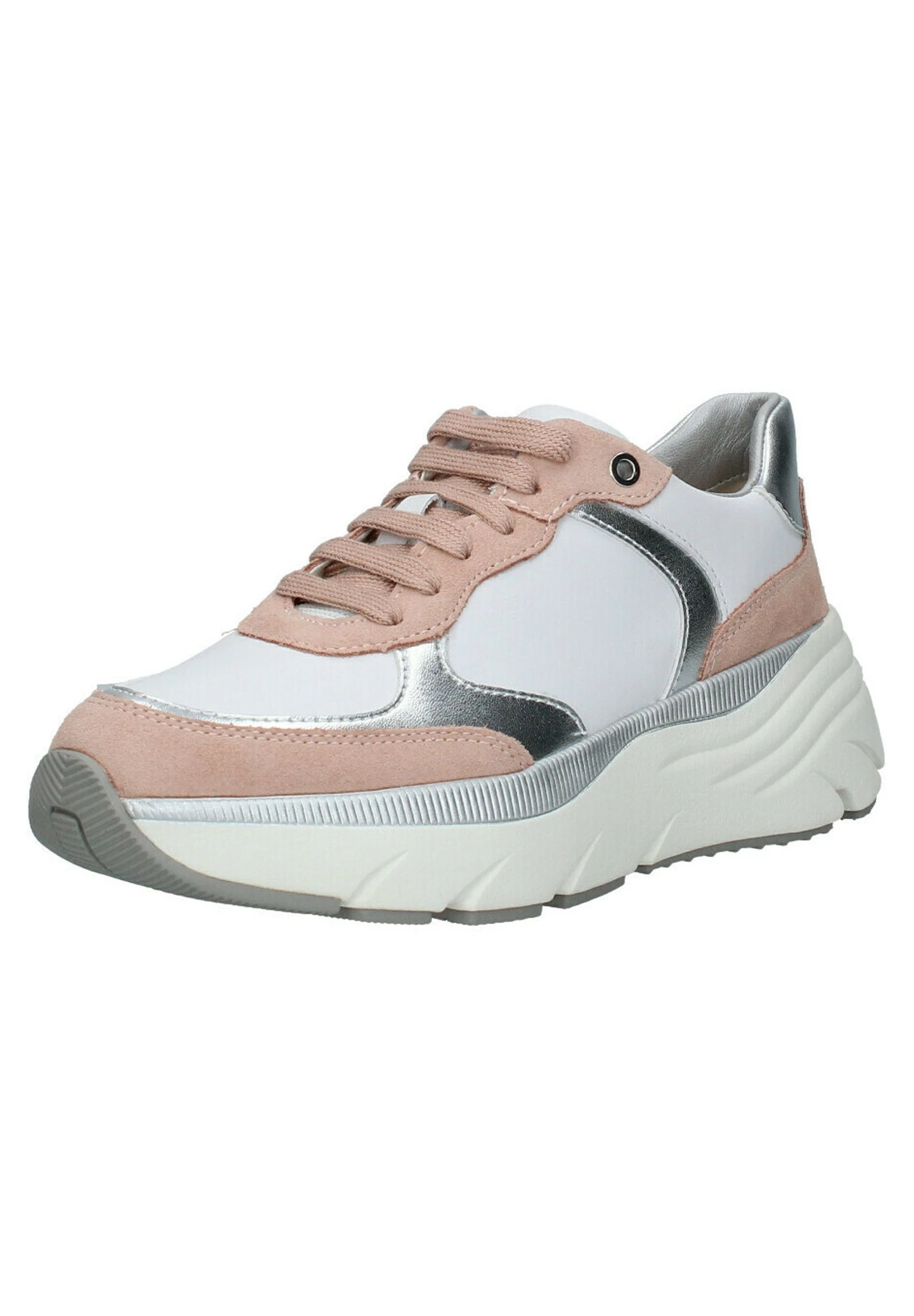 Geox D35Ufa - Baskets Basses - Bianco Nude 2 Geox D35Ufa - Baskets Basses - Bianco Nude – Image 2