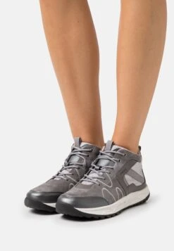 Geox Delray - Baskets Montantes - Dark Grey/Light Grey