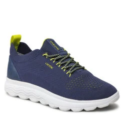 Sneakers Geox U Spherica A U15BYA 0006K C4R3N Dk Royal/Fluo Green