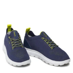 Sneakers Geox U Spherica A U15BYA 0006K C4R3N Dk Royal/Fluo Green -Geox sneakers geox u spherica a u15bya 0006k c4r3n dk royal fluo green 4